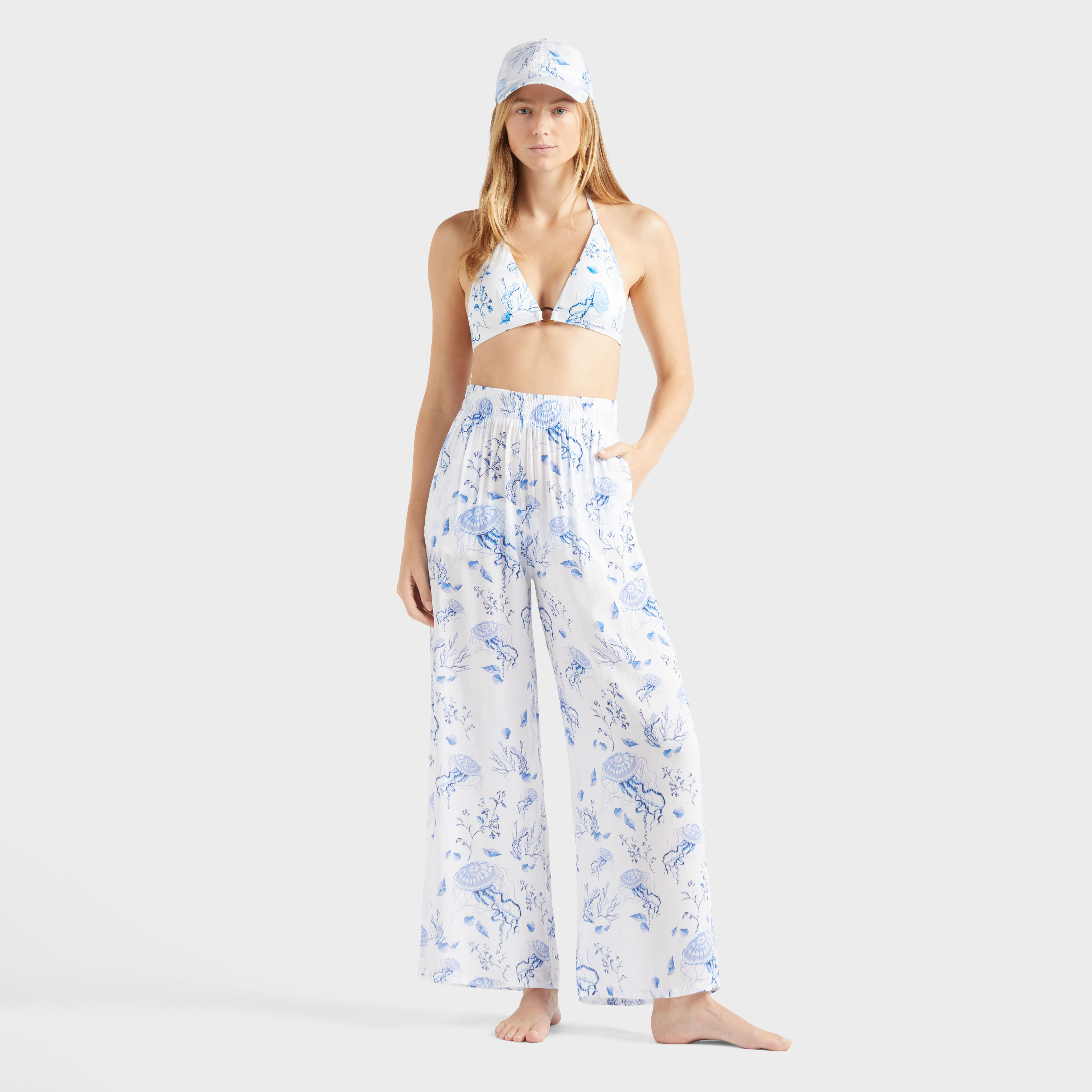 Vilebrequin Medusa and Shells bikini - White