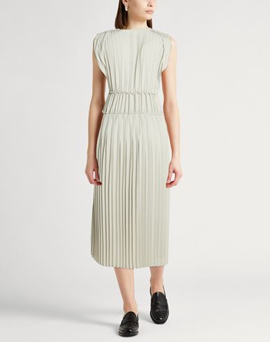 Woman Midi dress Light green Size 8 Polyester