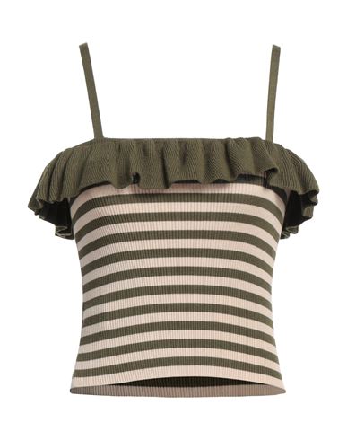 Woman Top Military green Size ONESIZE Viscose, Polyester