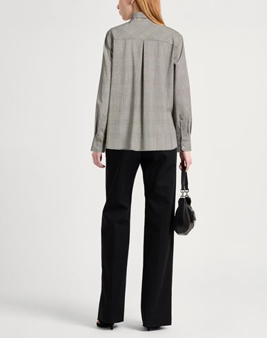 Woman Shirt Grey Size 10 Wool, Polyester, Viscose