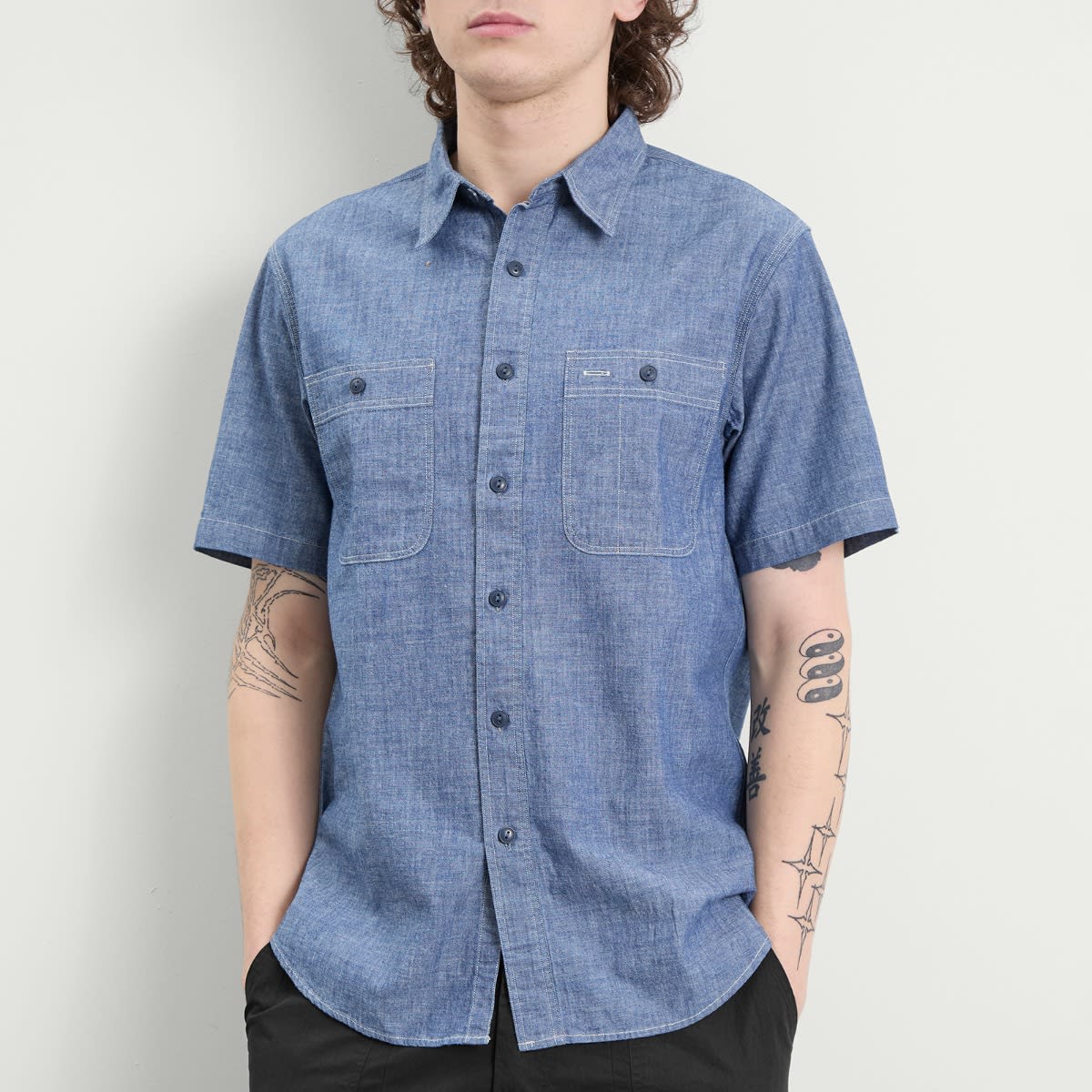 Men's Craftsman Chambray Shirt Indigo