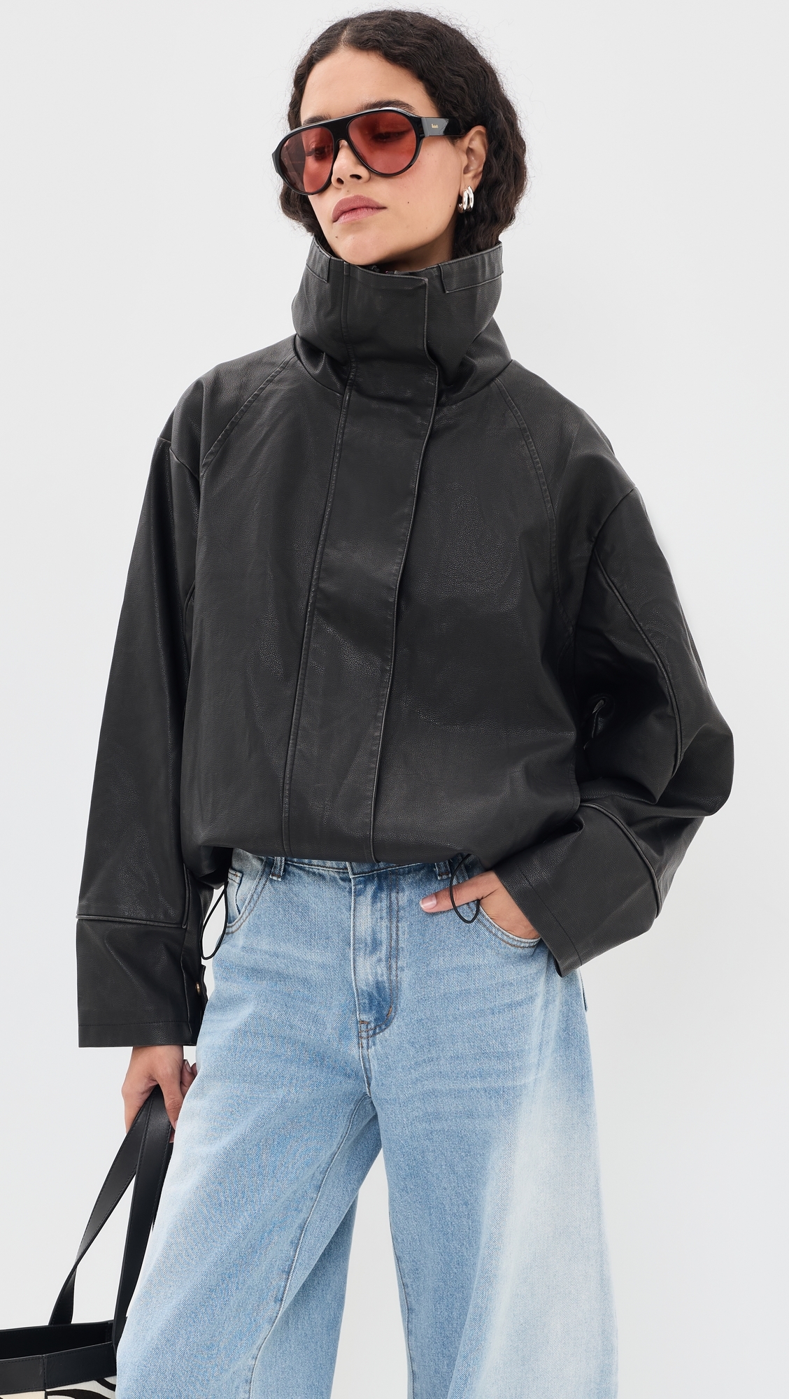 Shoreline Funnel Jacket Noir