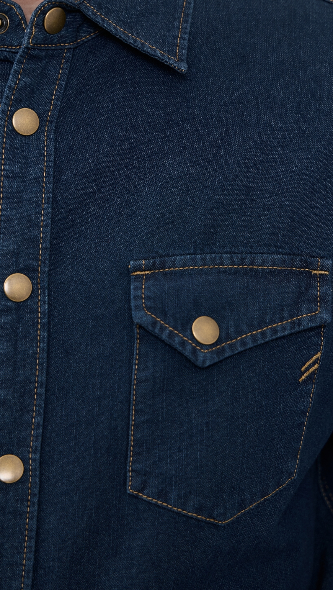 Billy Reid Shoals Denim Shirt Double Dye