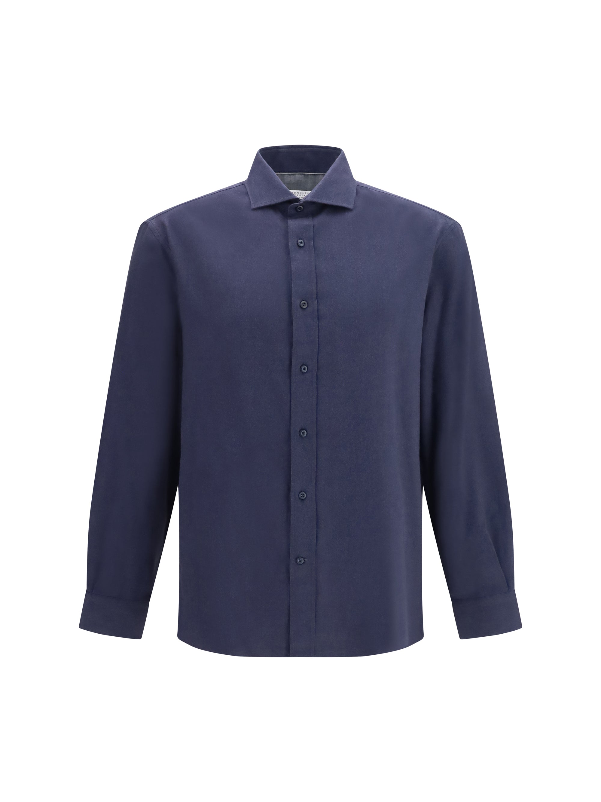 Cotton-Lyocell Shirt — Navy