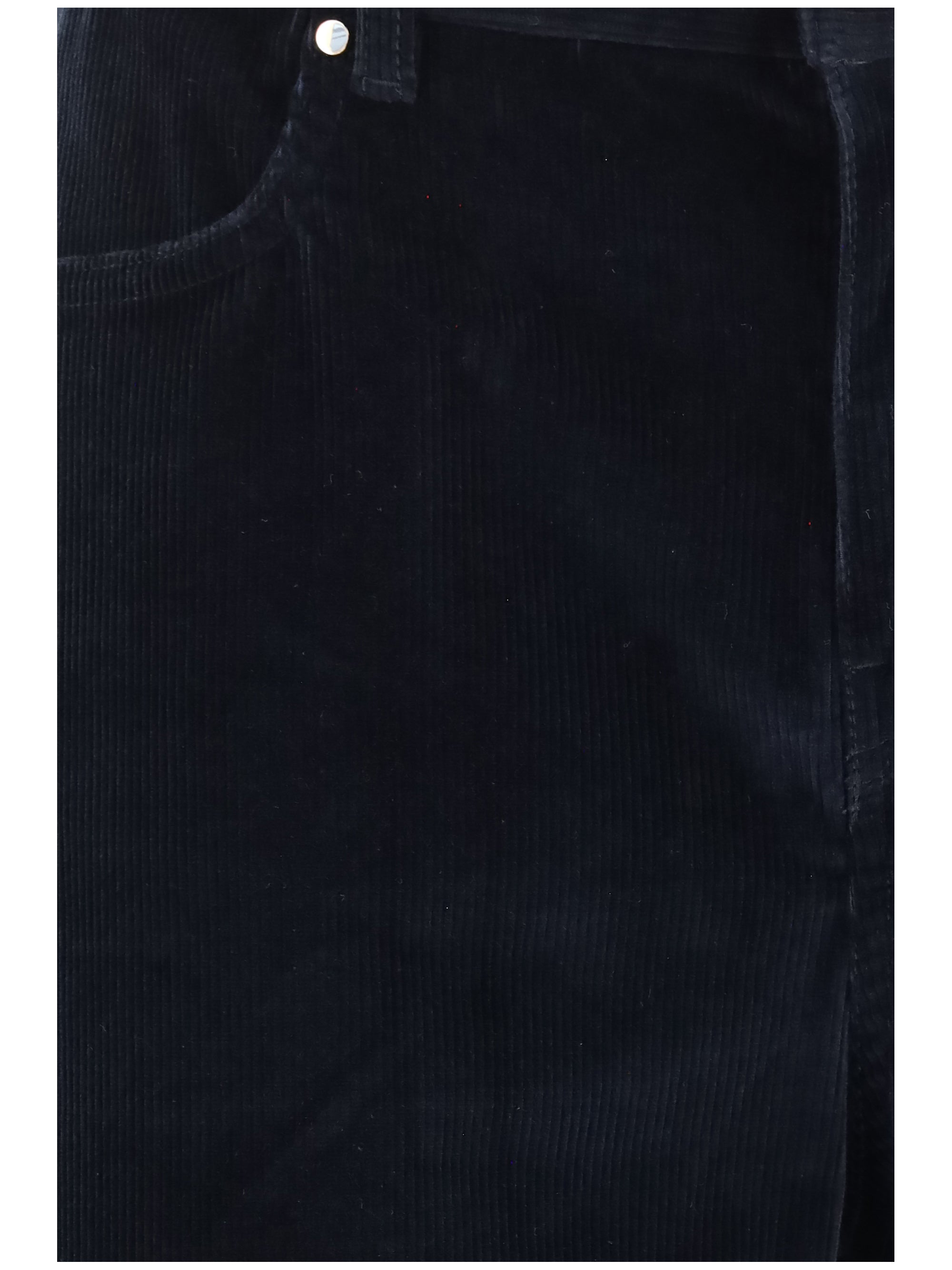 Corduroy Velvet Trousers — Blue