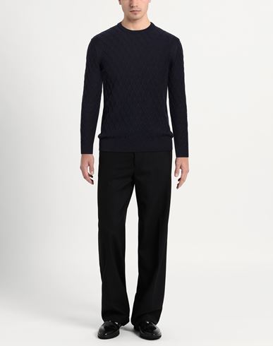 Man Sweater Navy Size S Cotton, Polyester, Polyamide, Acrylic, Wool