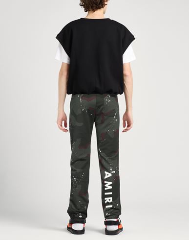 Amiri Man Pants Military green Size S Cotton