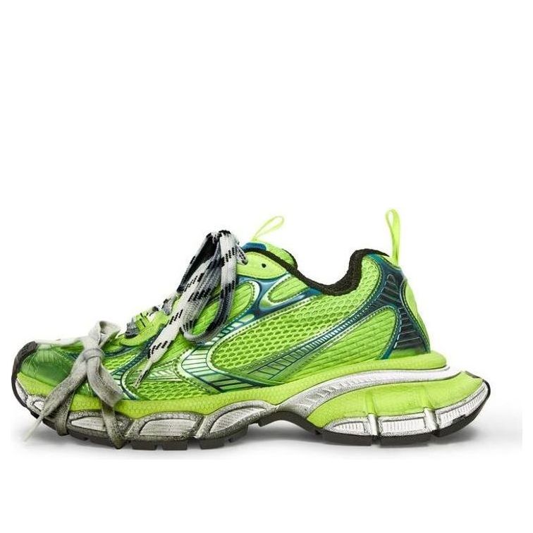 3XL Sneakers 'Fluorescent Green Mesh and Polyurethane'