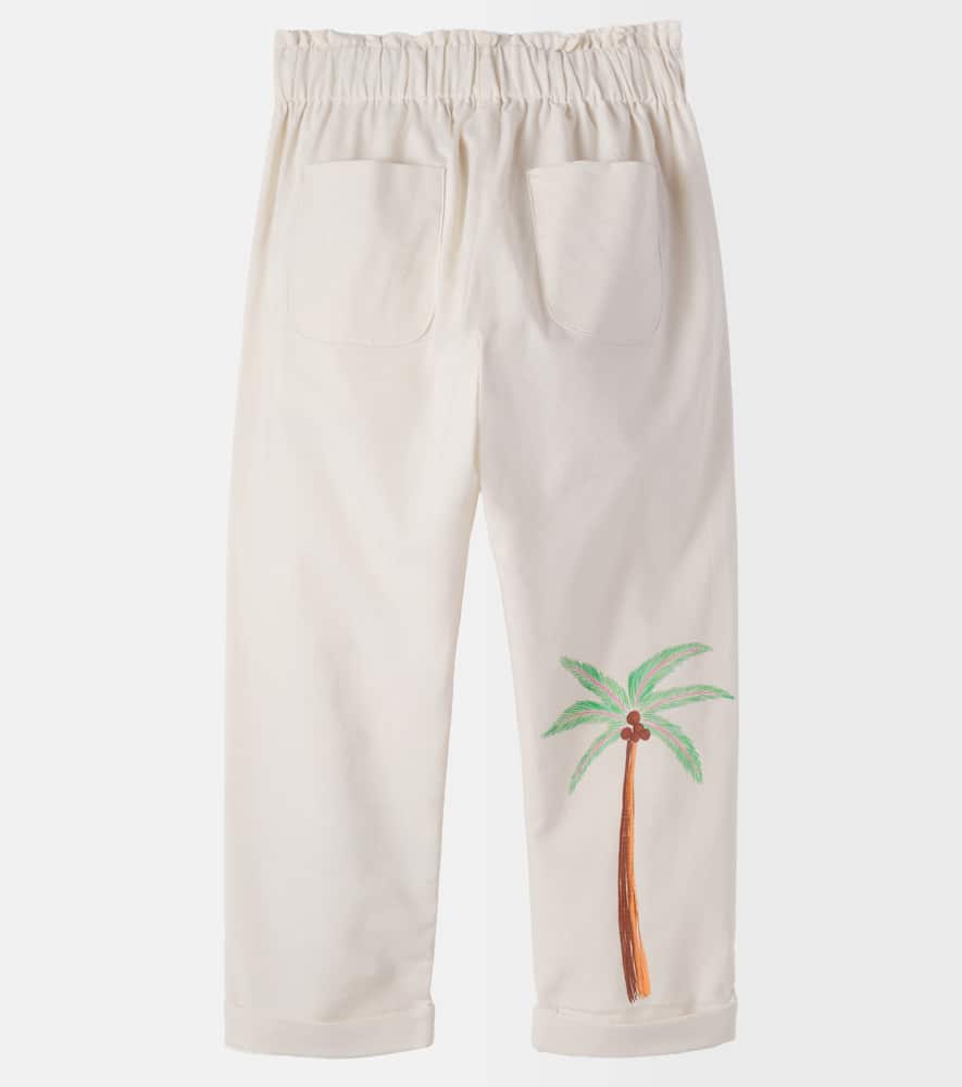 Printed cotton pants