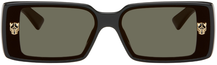 Cartier Black 'Panthère de Cartier' Sunglasses