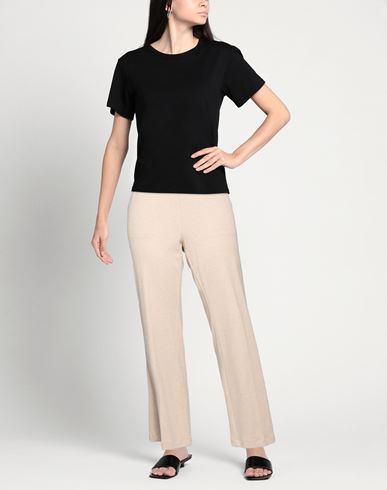 Woman Pants Beige Size 16 Viscose, Polyester, Cotton, Polyamide, Elastane