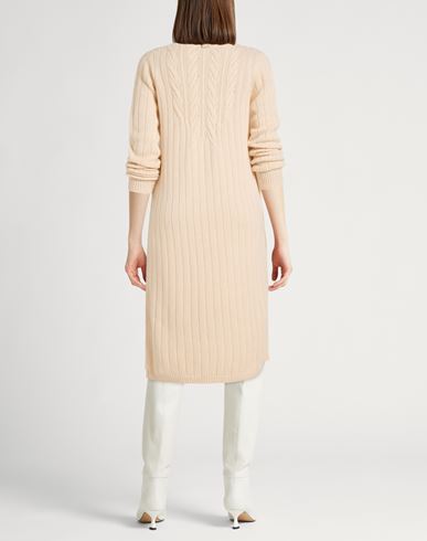 Woman Midi dress Cream Size L Cashmere, Metal