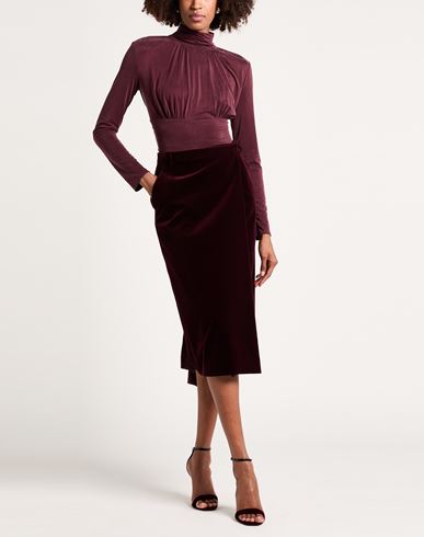 Woman Bodysuit Burgundy Size 10 Cupro, Elastane
