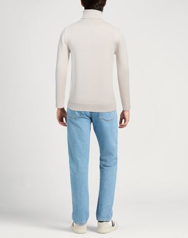 Man Turtleneck Beige Size 38 Merino Wool