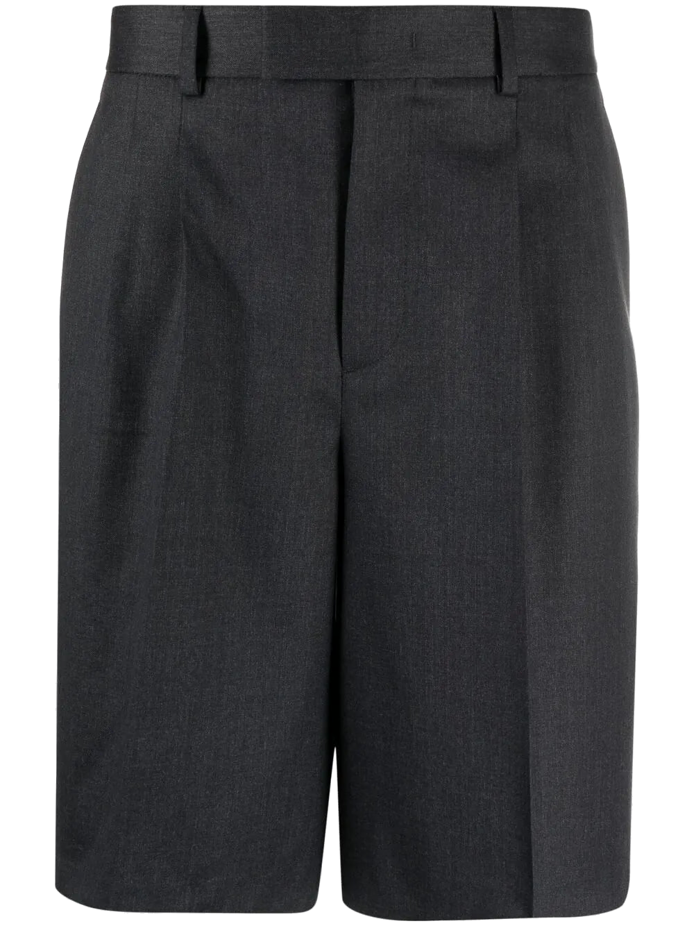 Stripe-Detail Shorts — Gray