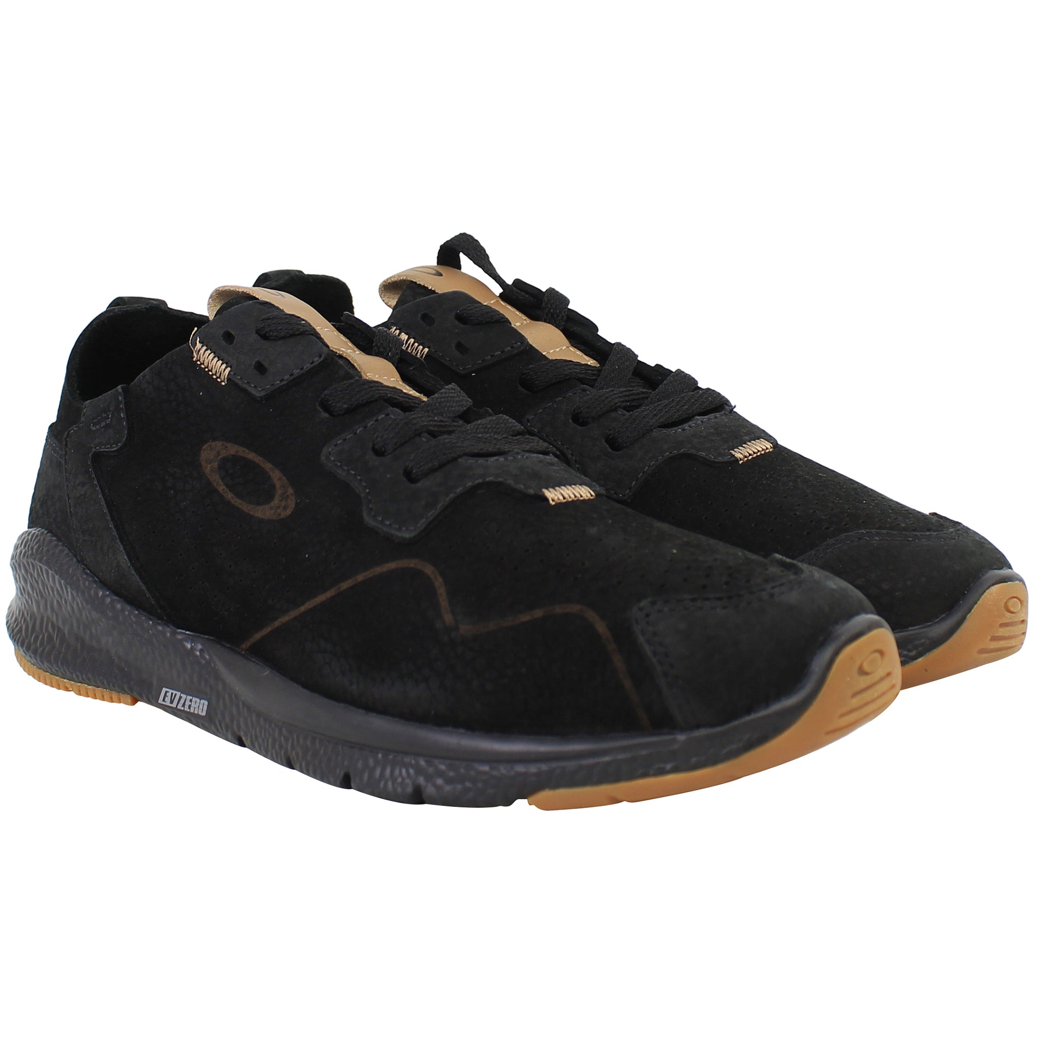 Oakley Premium Mens Black Trainers Suede