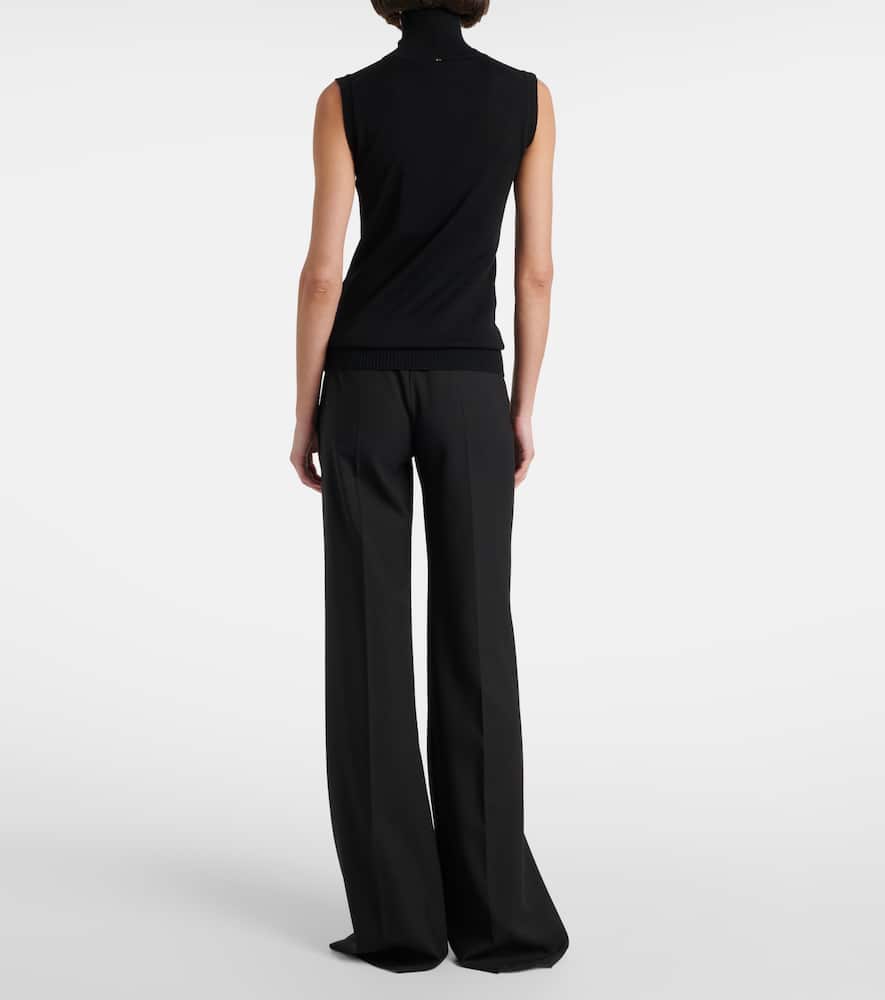 Vertigo knitted virgin wool top