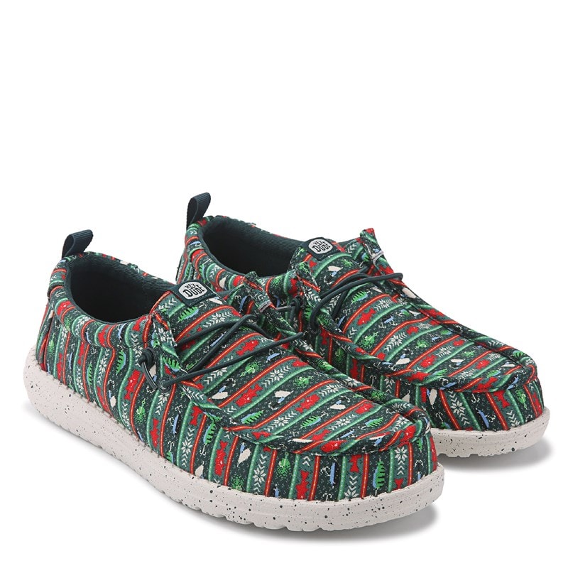 Men's Wally Fishmas Casual Shoes (Green/Multi)