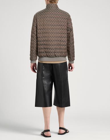 Man Puffer Taupe Size 40 Polyester, Cotton