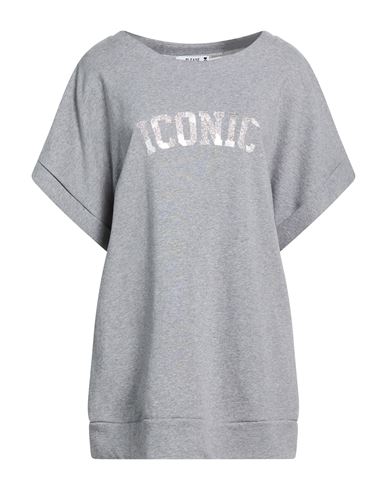 Woman Sweatshirt Grey Size M Cotton
