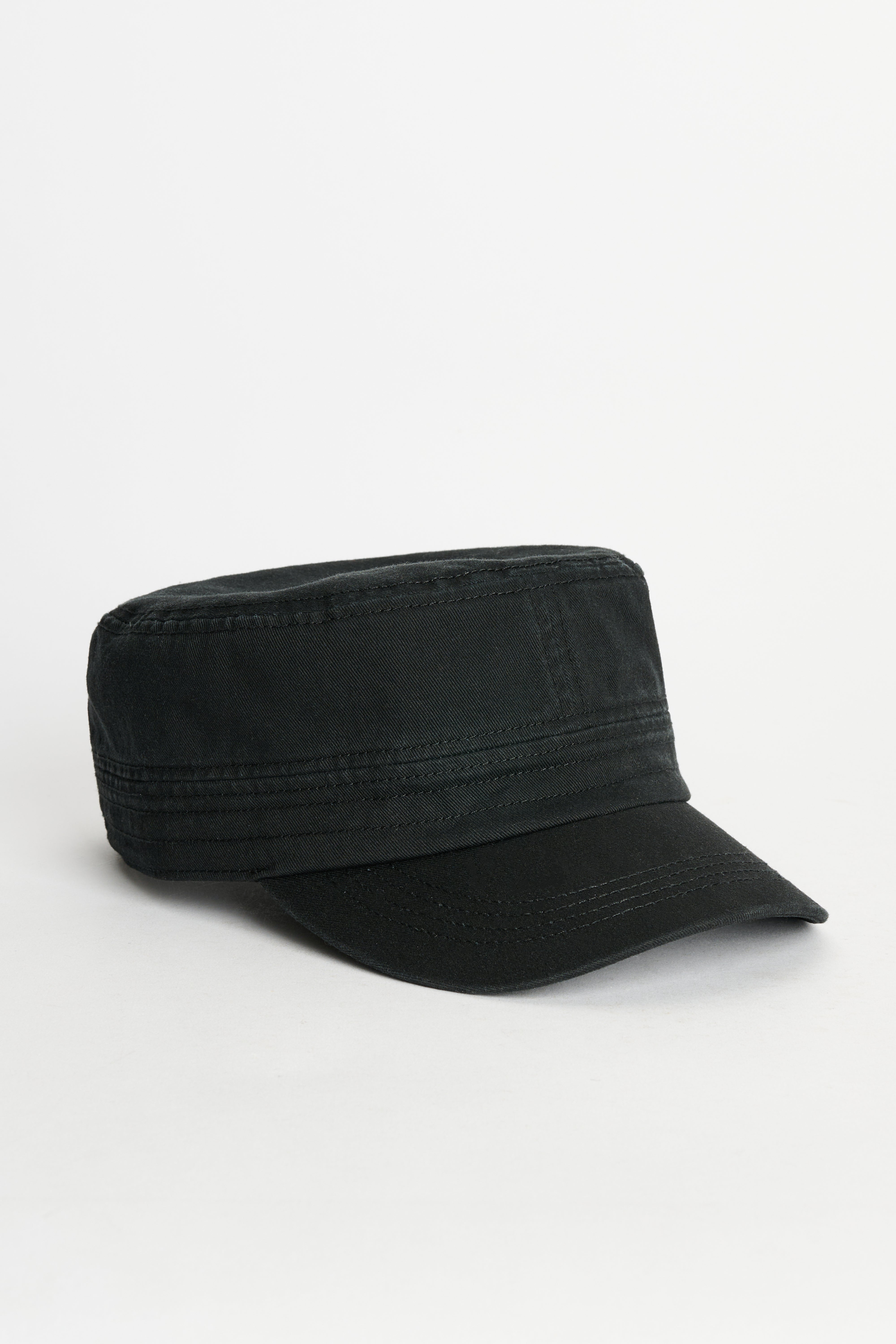 Stüssy Cadet Helvetica Logo Cap Black