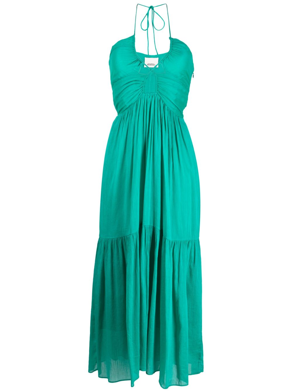 Halterneck cut-out midi dress - Pink
