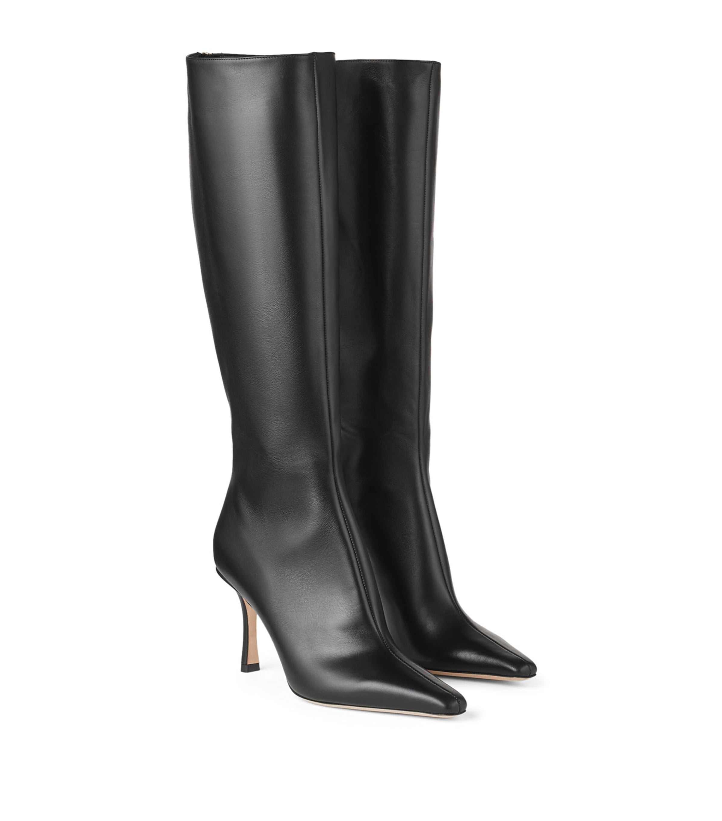 Agathe 85 Leather Knee-High Boots