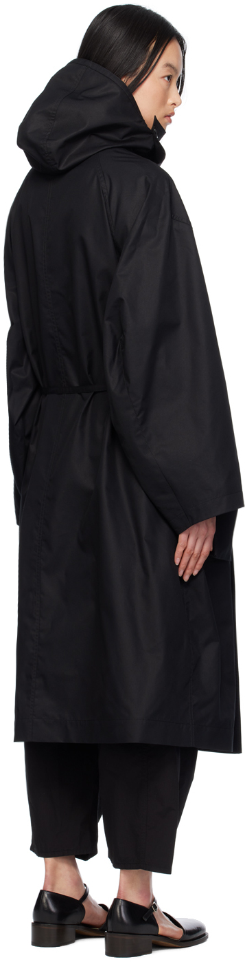 LEMAIRE Black Asymmetrical Coat