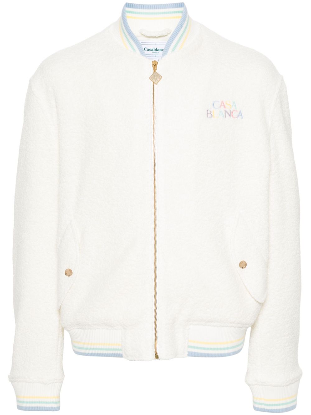 Maison Pastelle bomber jacket - Neutrals