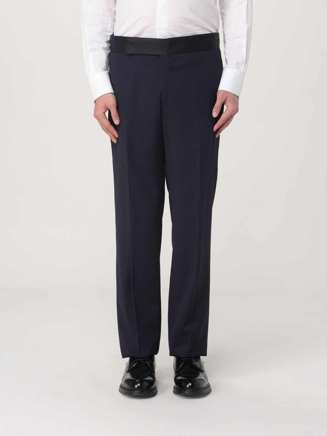 Single-breasted virgin wool suit - Black