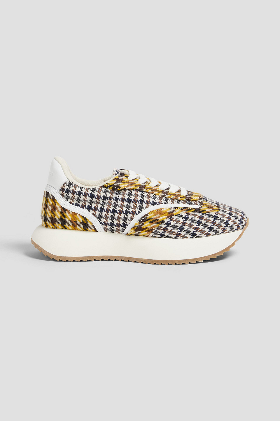 Kook houndstooth tweed sneakers - Brown - EU 38