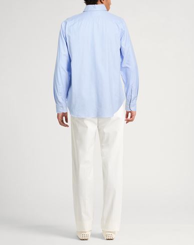 Man Shirt Light blue Size 14 Cotton