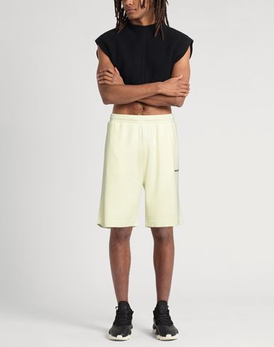 Man Shorts & Bermuda Shorts Lime green Size L Cotton, Acrylic