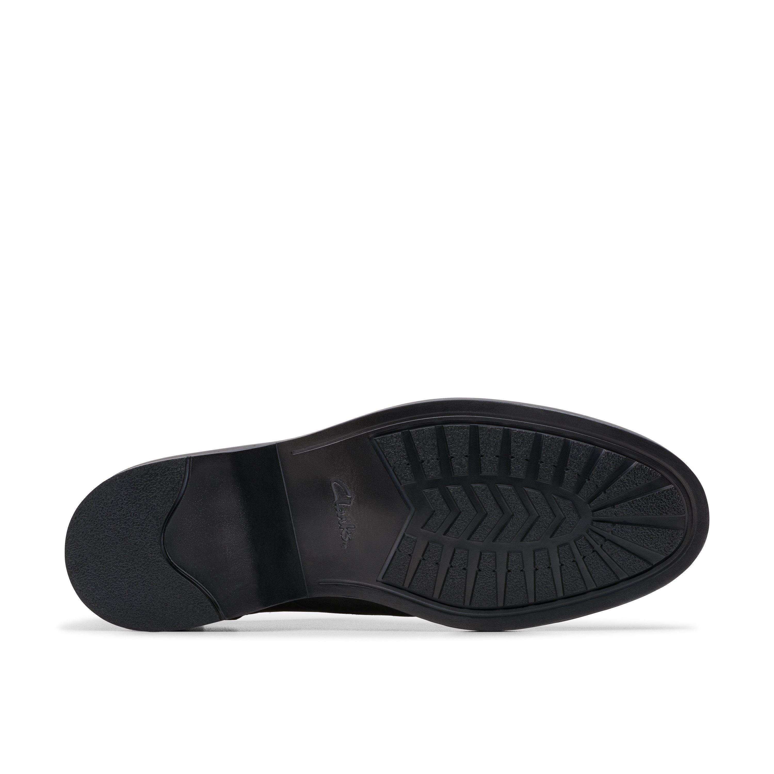 Clarks Aldwin Lace Dark Grey Suede Oxford Shoe