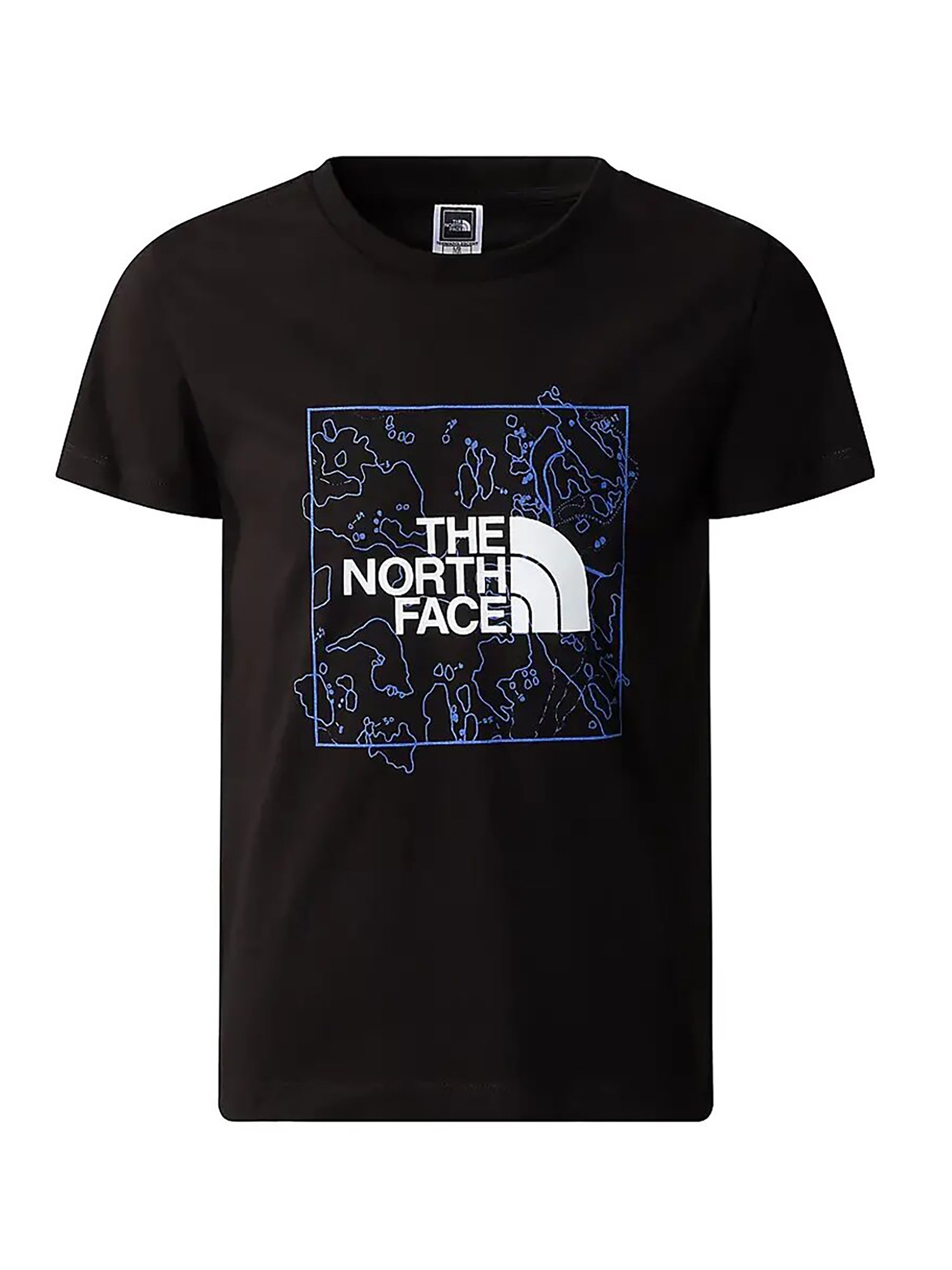Y new's/s graphic tee blue moss/lemon yellow