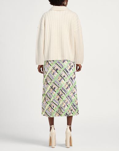 Sportmax Woman Cardigan Cream Size L Wool, Polyamide