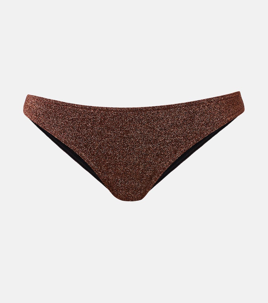 Eres Etincelant lurex bandeau bikini bottoms