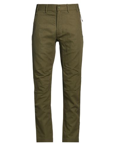 Man Pants Military green Size M Cotton, Linen