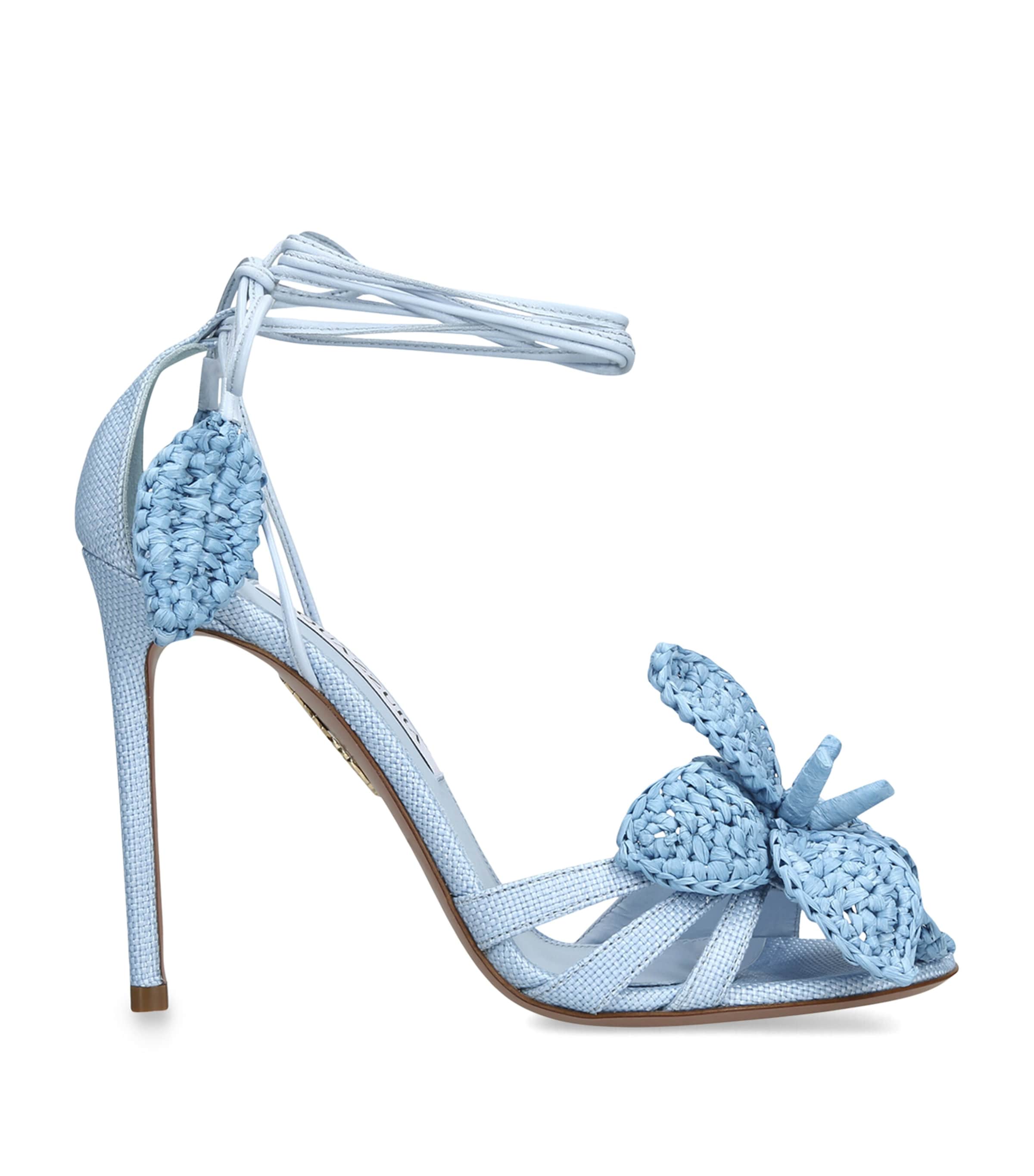 Raffia Calypso Heeled Sandals 105