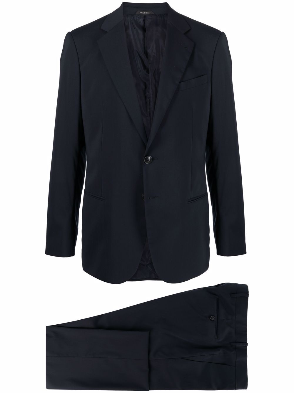 Single-breasted tailored suit - Blue