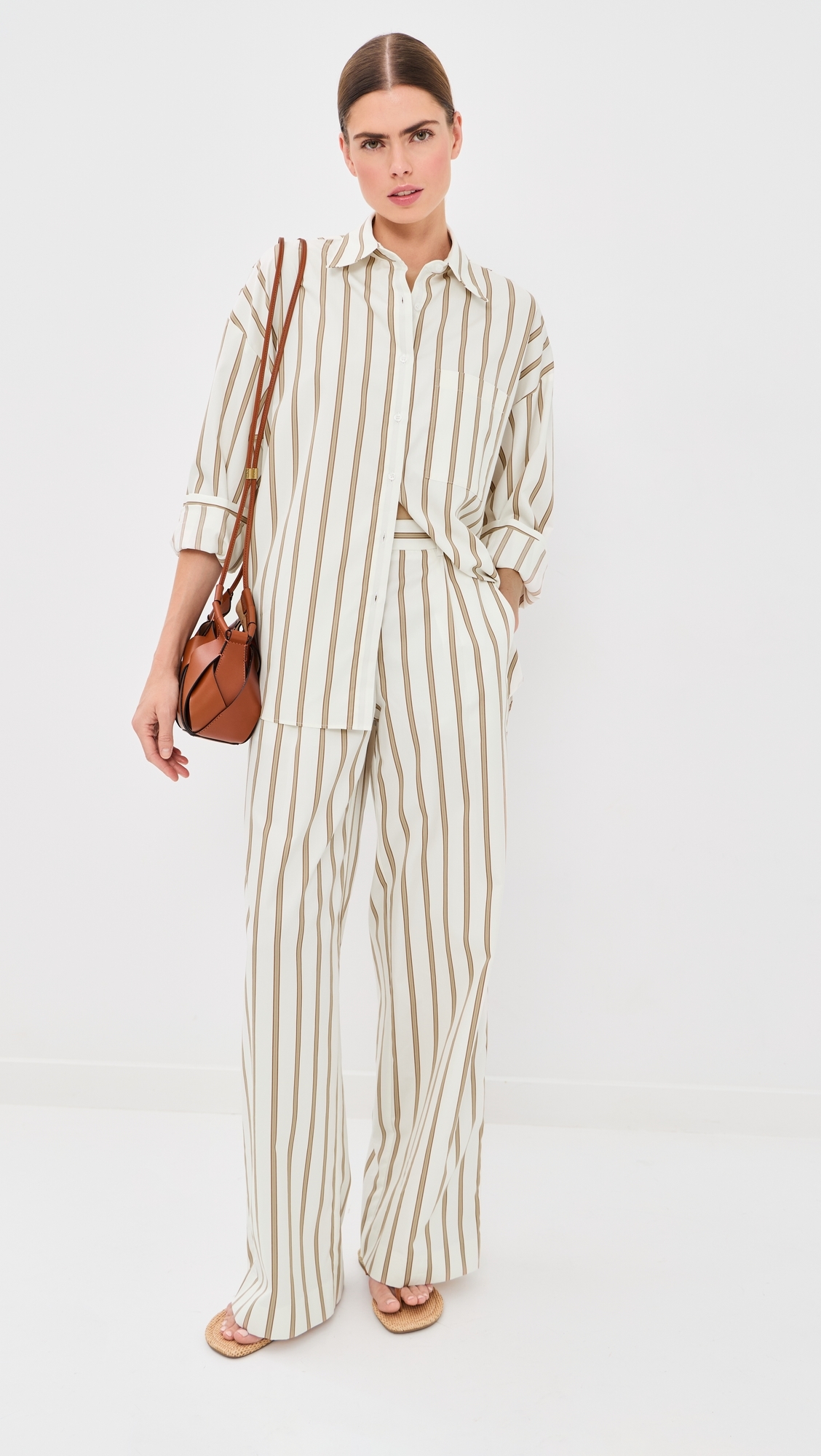 Something Borrowed Shirt White/Khaki L