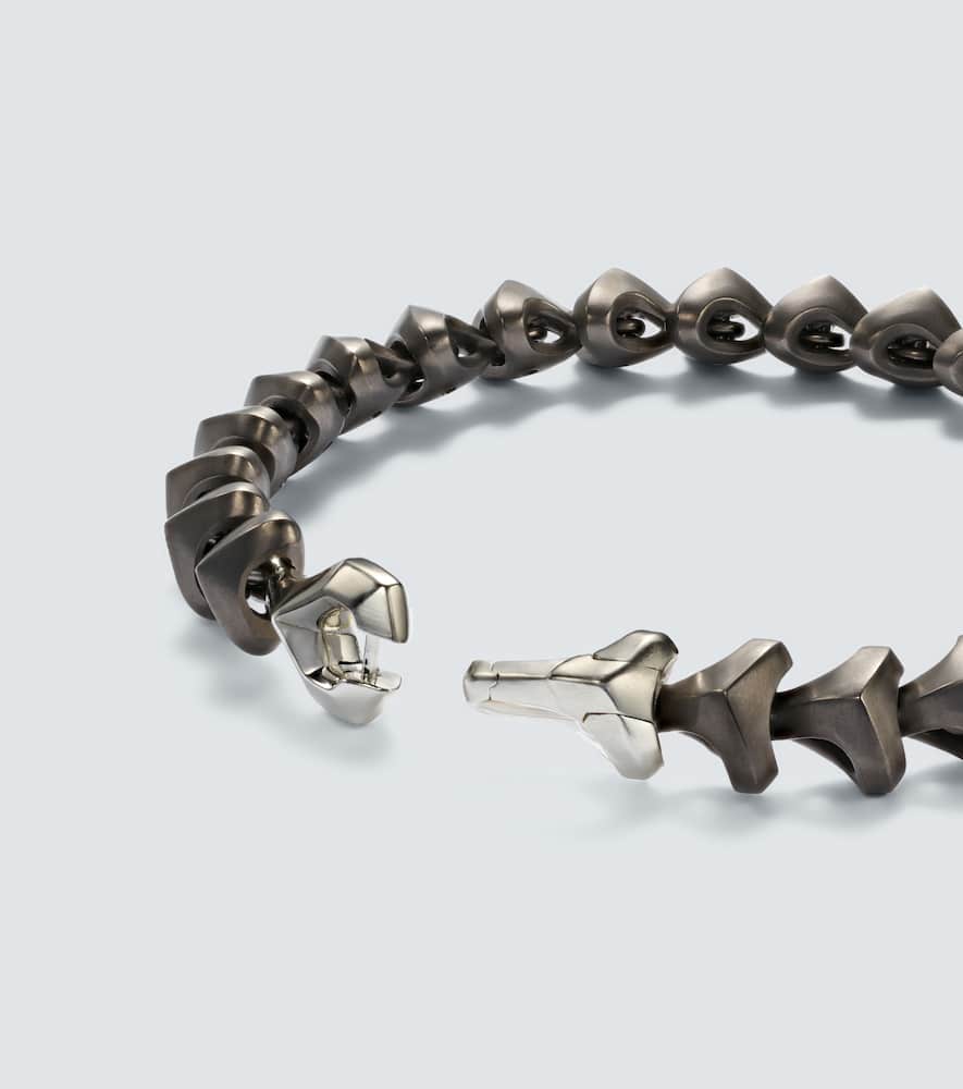 Armory® sterling silver and titanium bracelet