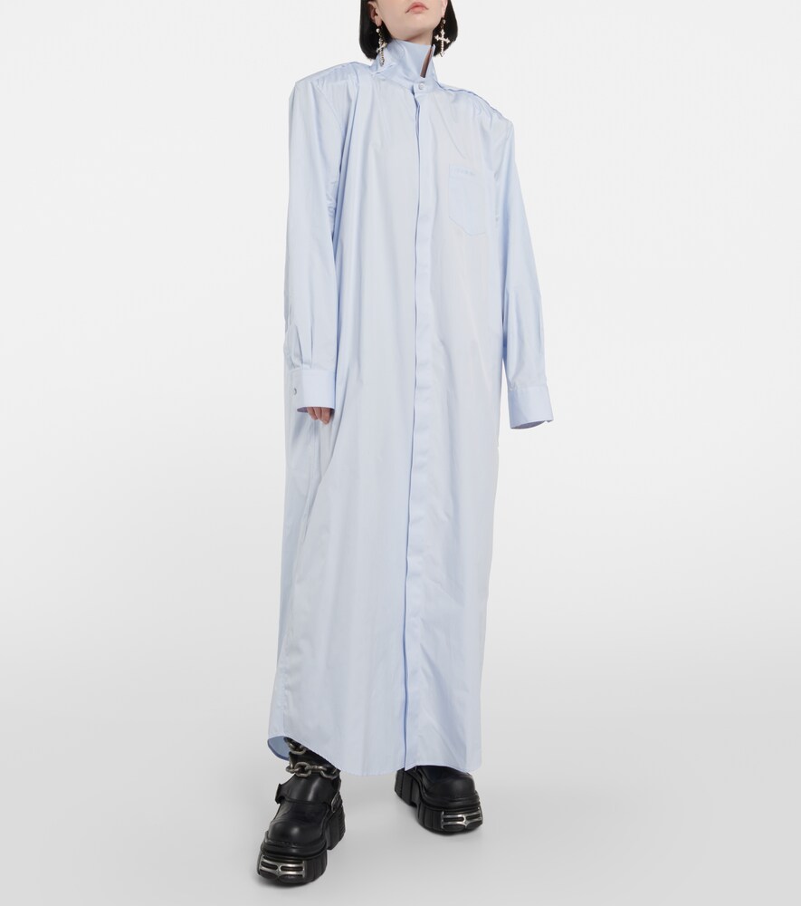 Deconstructed cotton shirt dress