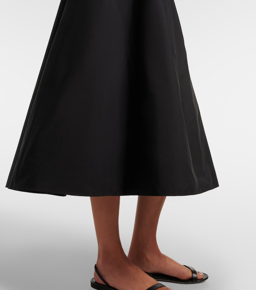 Irella cotton poplin midi skirt