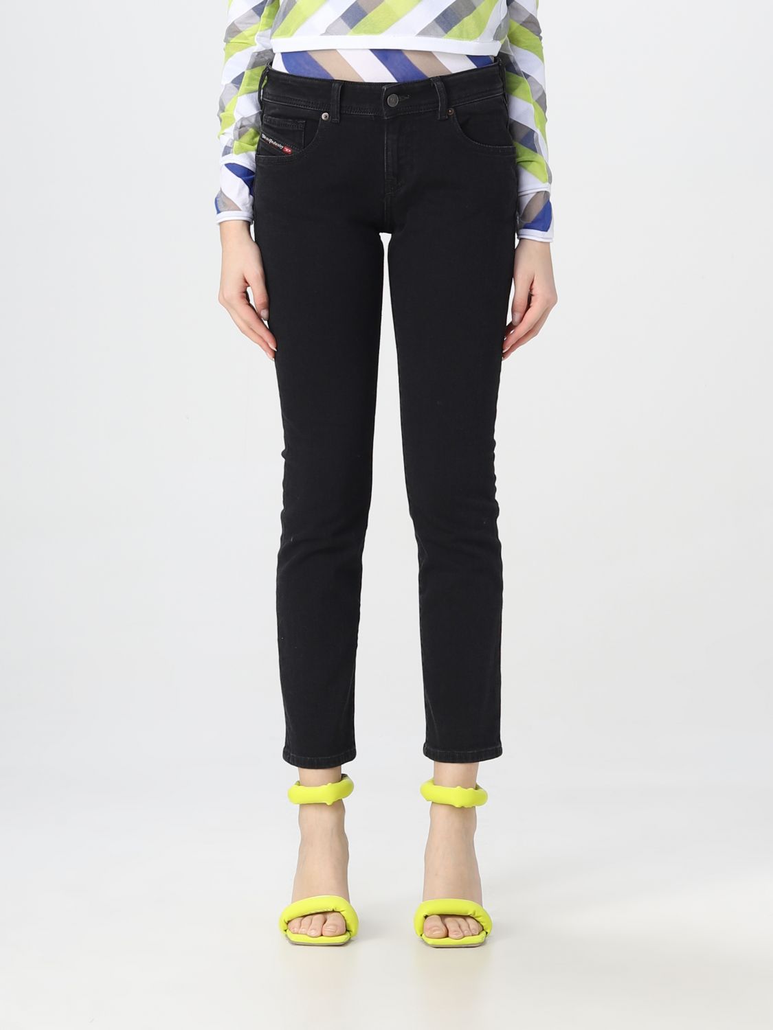 Jeans Woman color Black
