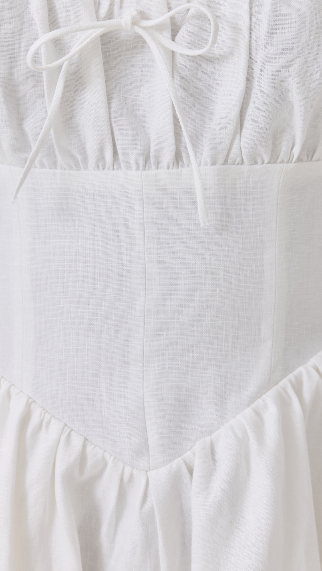 Daria Linen Dress White