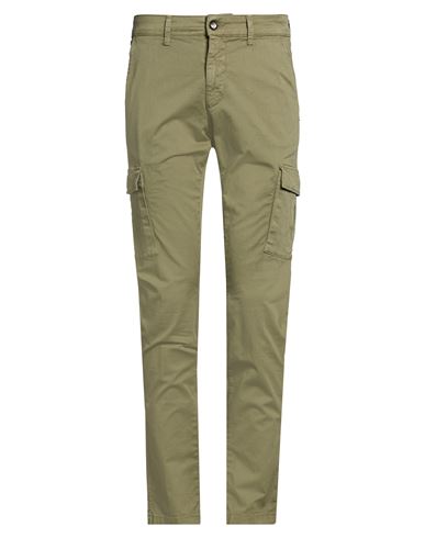 Man Pants Military green Size 30 Cotton, Elastane