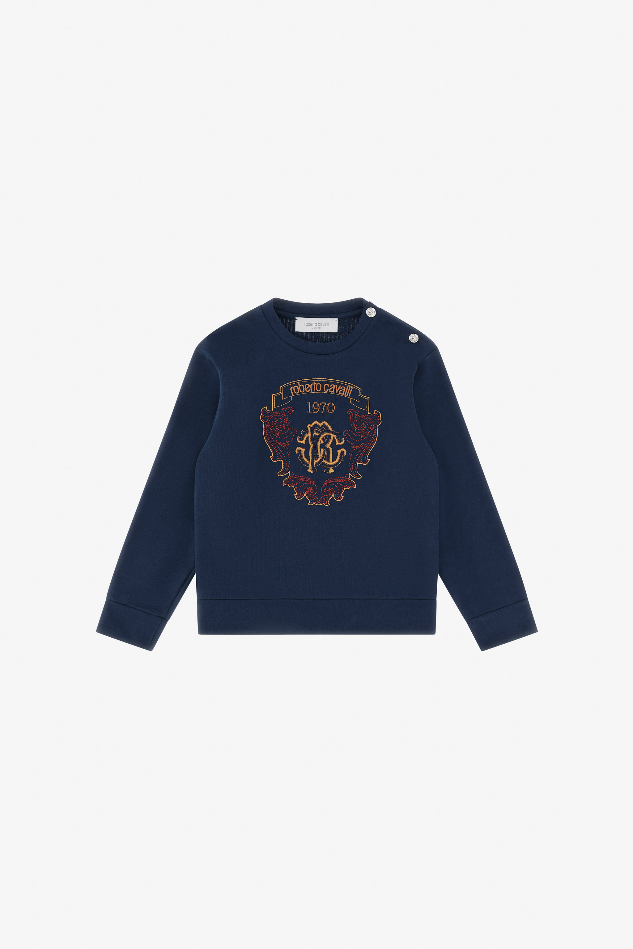 Sweatshirt With Multicolored Crest