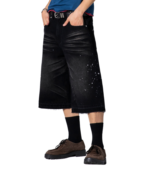 XP335 Repair Painting Bermuda Denim Pants