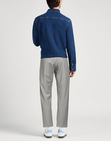 Man Pants Sage green Size 33 Virgin Wool, Elastane